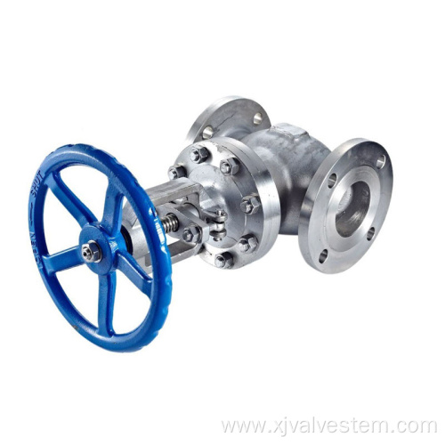 Stainless steel globe valves are used for pipelines